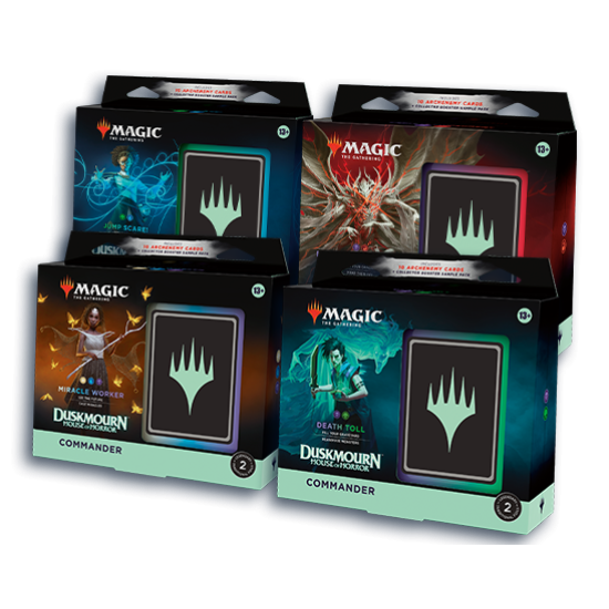 Magic: The Gathering Duskmourn: House of Horror Commander Deck Bundle - Includes All 4 Decks (Pre-Order)